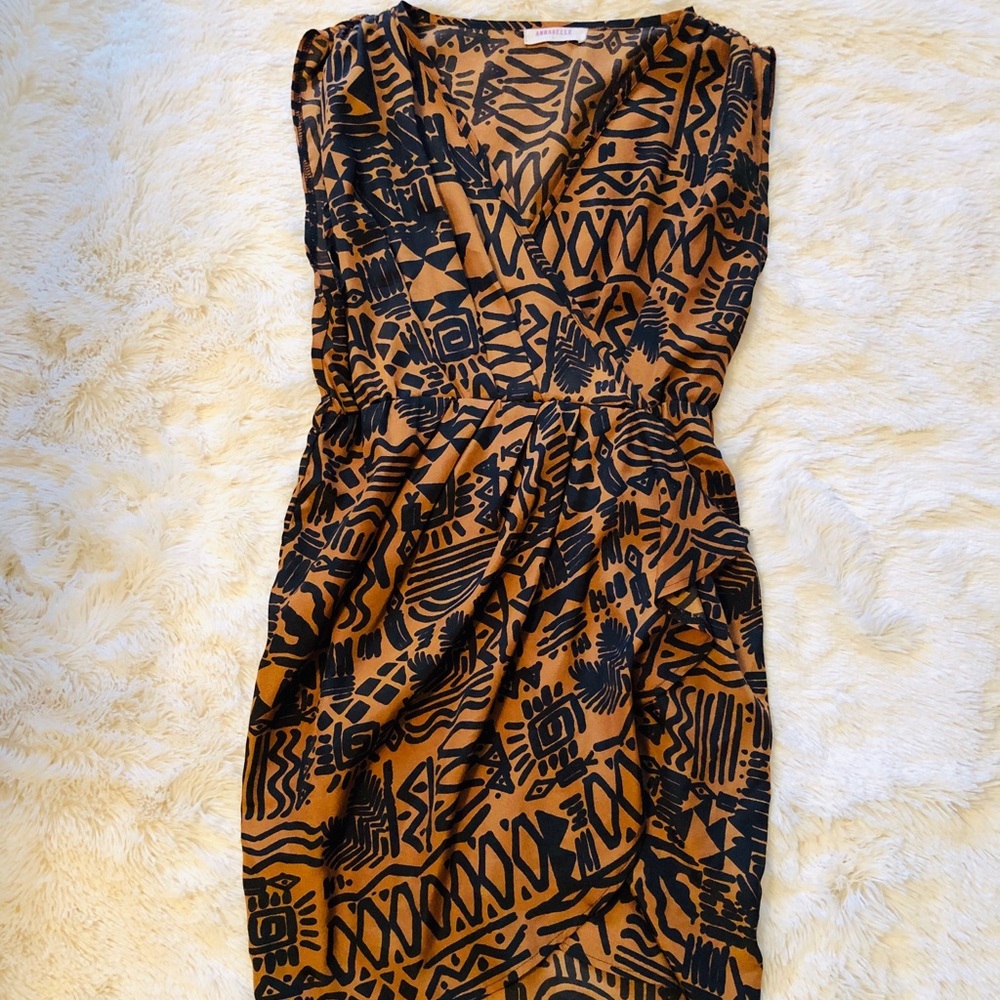 Tiki/Tribal Pattern Wiggle Dress